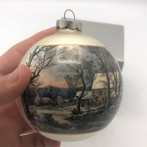 Seasons Greetings Ornament House In The Forest